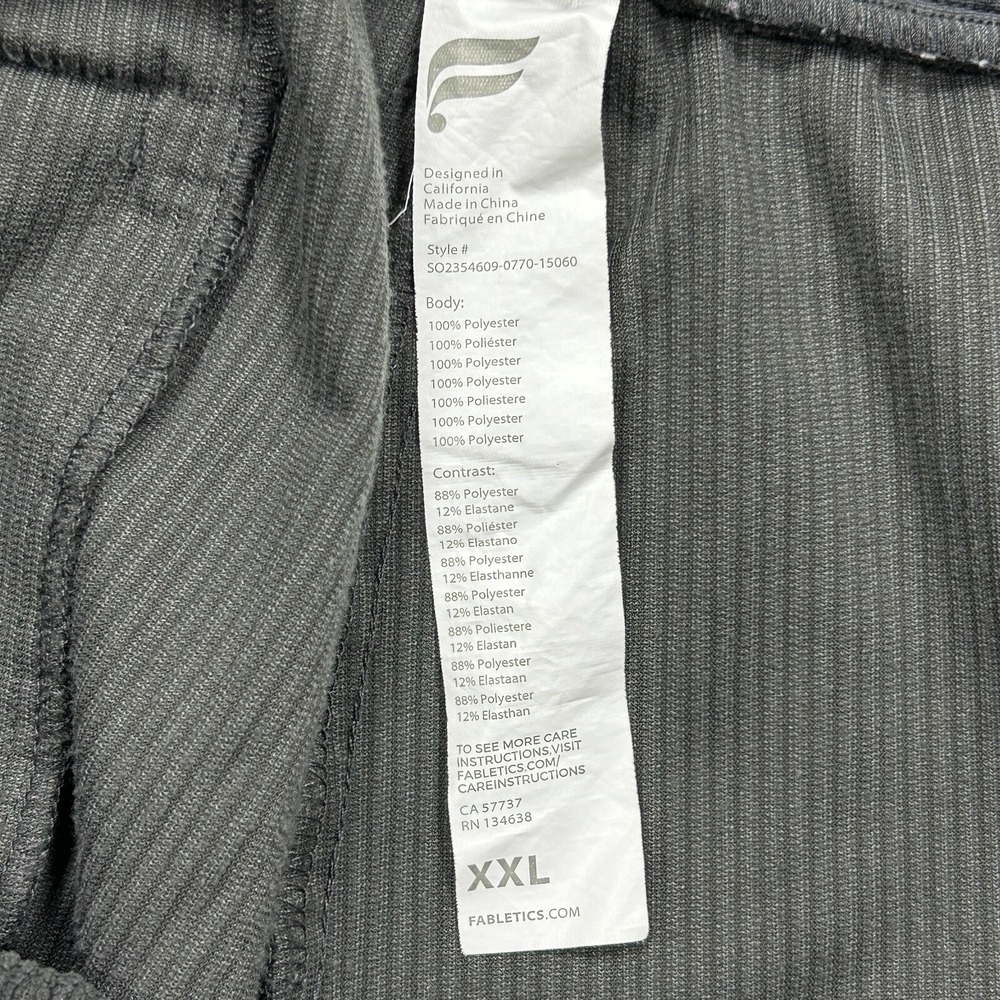 Fabletics Shorts Men's 2XL Gray Corduroy Drawstring Elastic Waist Casual Travel - Picture 8 of 11